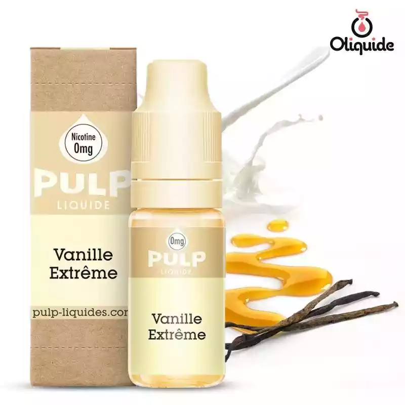 Testez le Vanille extrème de Pulp et observez les résultats obtenus