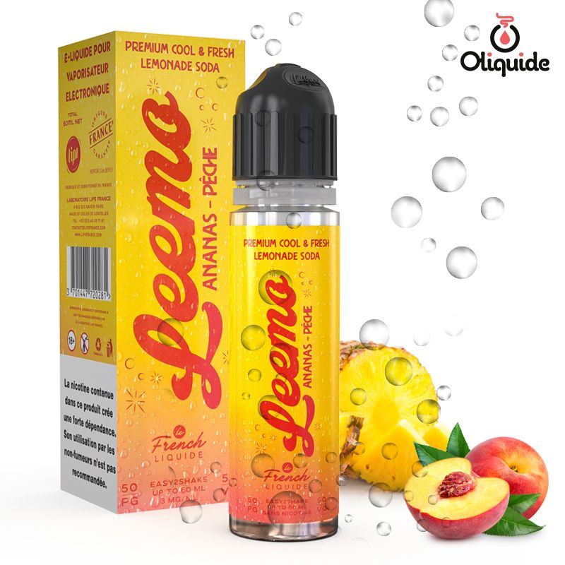 Profitez de l'opportunité de tester le Leemo Ananas Pêche 60 ml de Lips