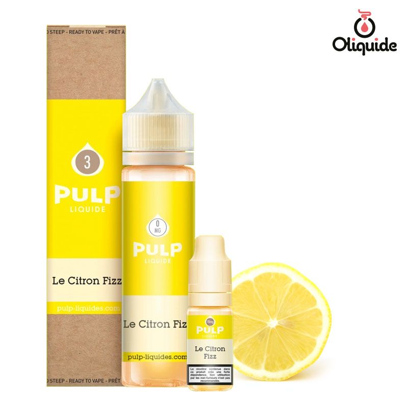 Expérimentez le Le Citron Fizz 60 ml de Pulp pour une approche novatrice
