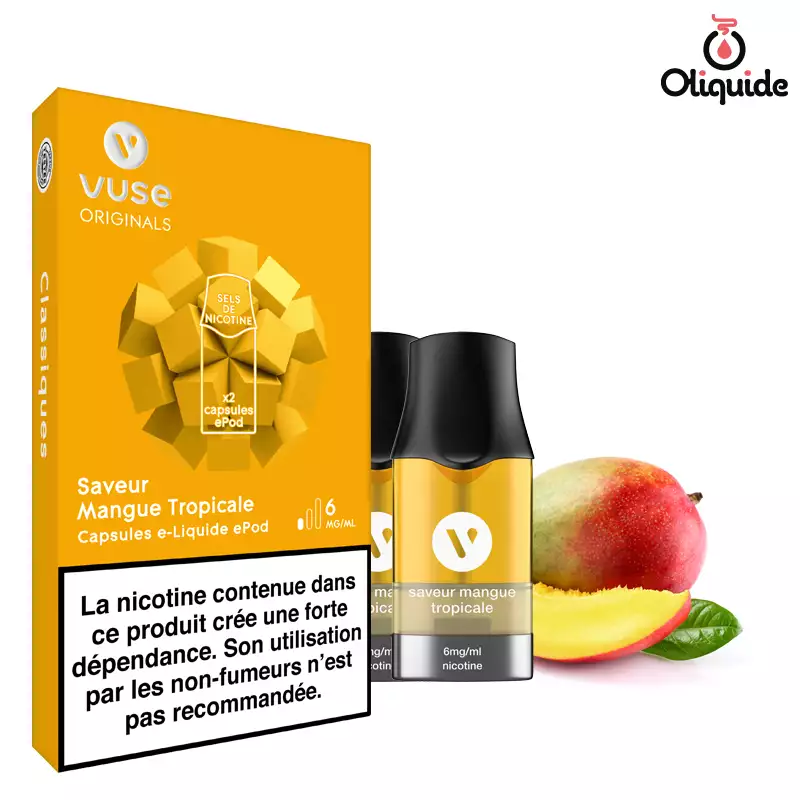 Testez le Mangue Tropicale x2 - Vuse PRO de Vuse et enregistrez vos impressions