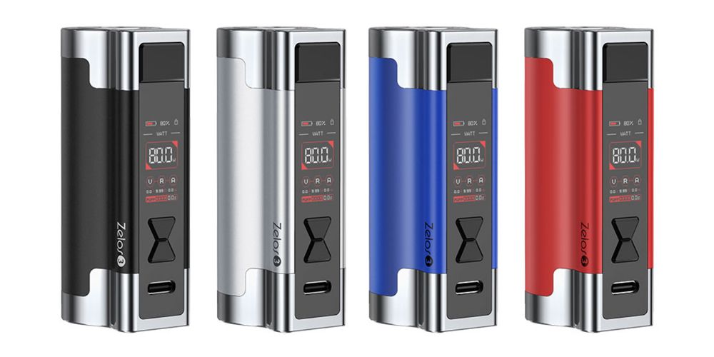 Visuel des coloris du Mod Zelos 3 de chez Aspire