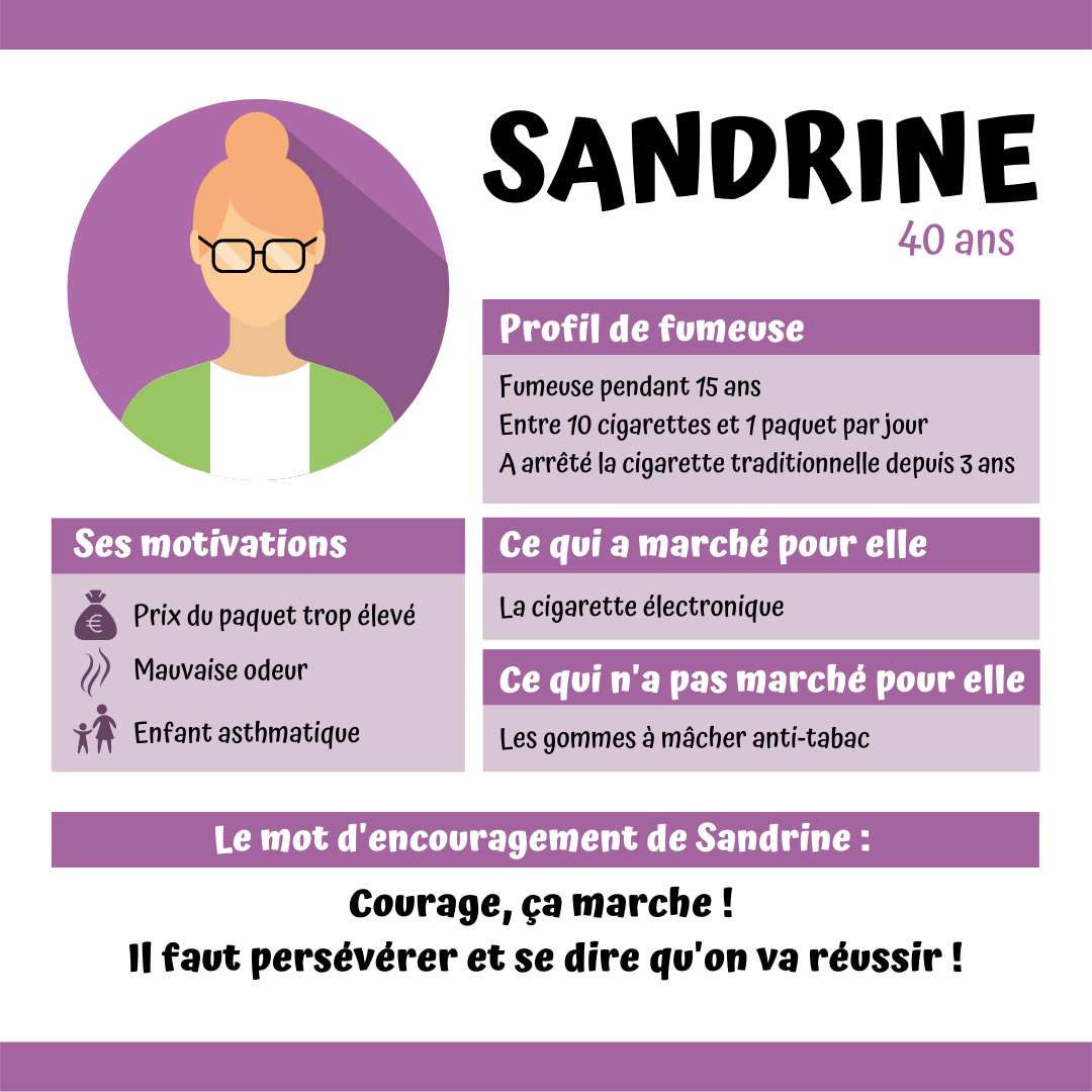 Témoignage de Sandrine sur son sevrage tabagique
