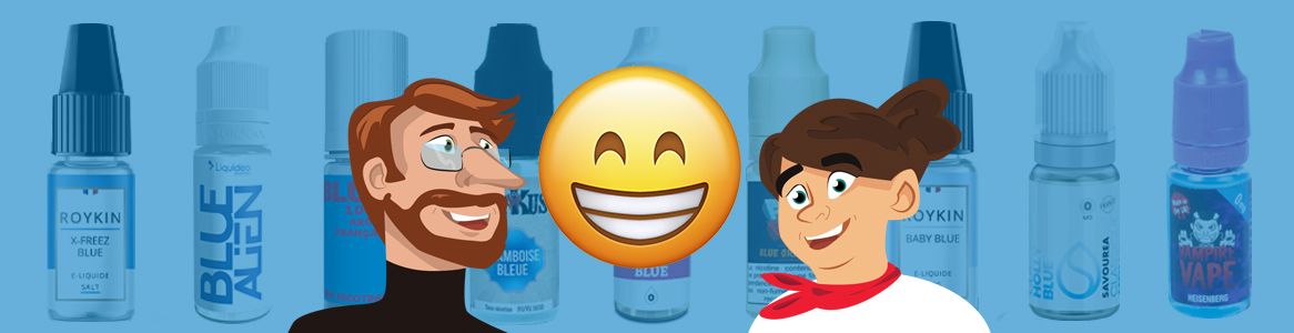 selections de e-liquides bleus pour combattre le blue monday
