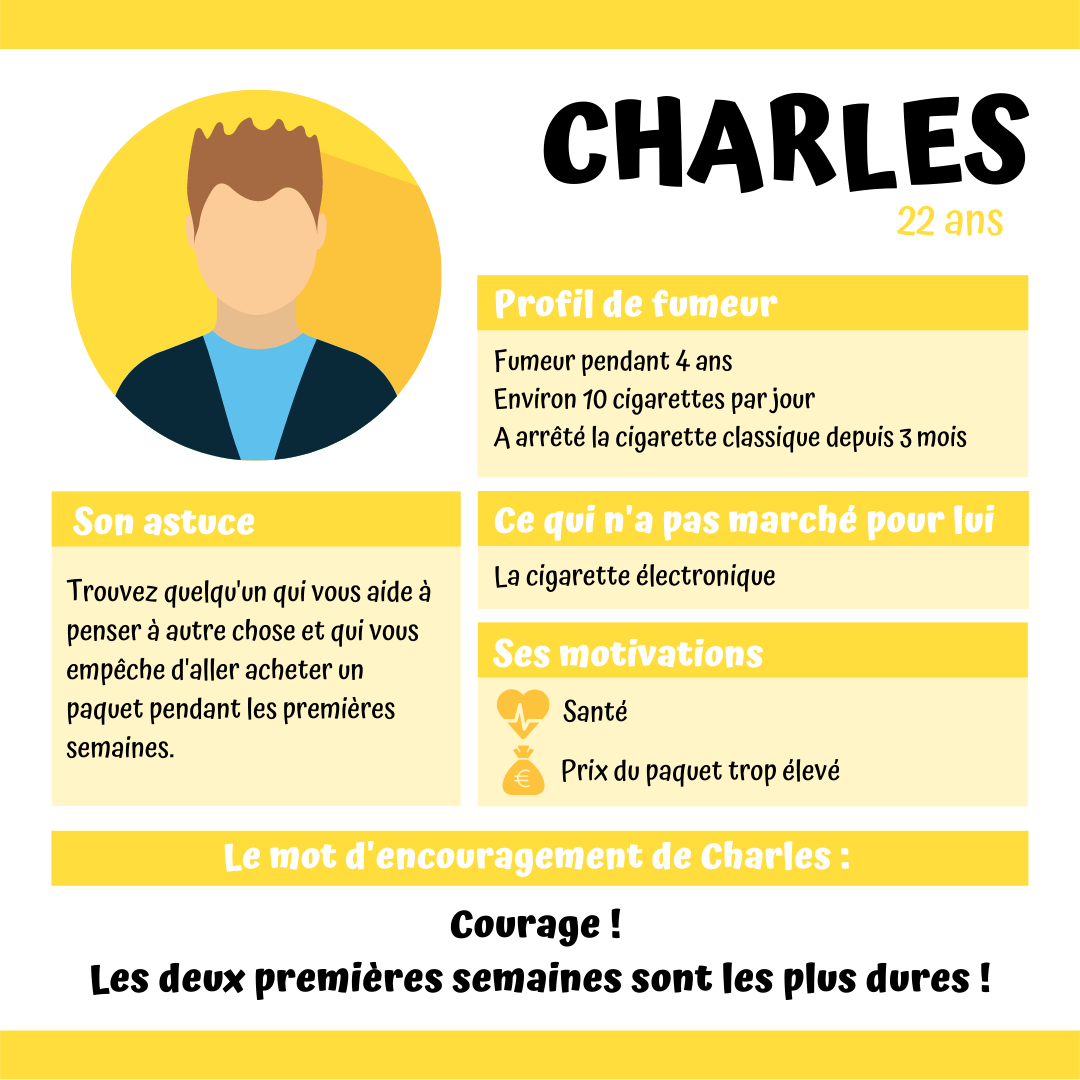 Témoignage de Charles son sevrage tabagique
