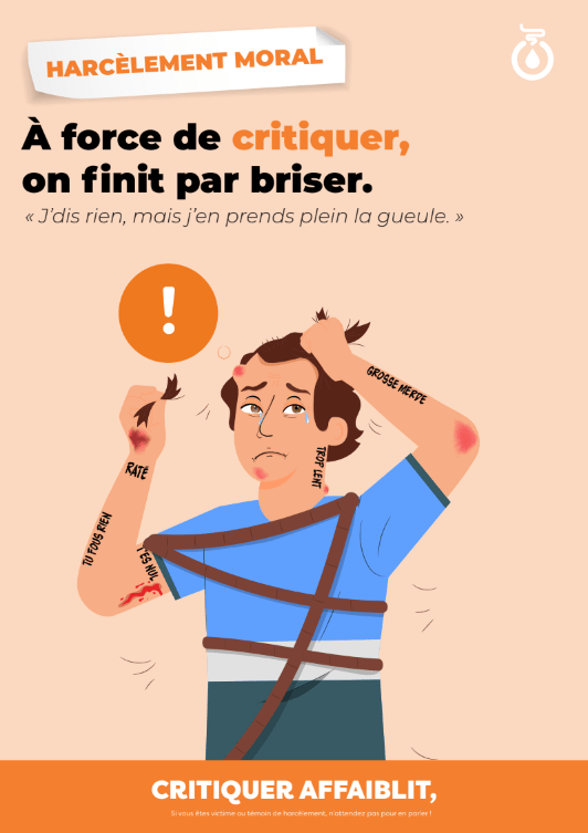 harcèlement moral - critiques constantes