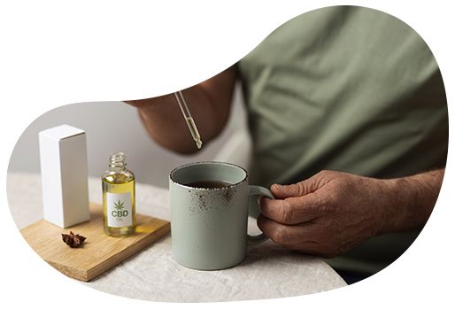 Les huiles dan une tasse