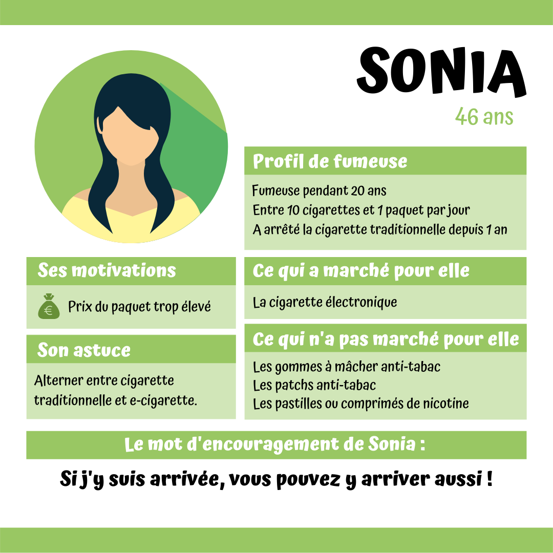 Témoignage de Sonia sur son sevrage tabagique