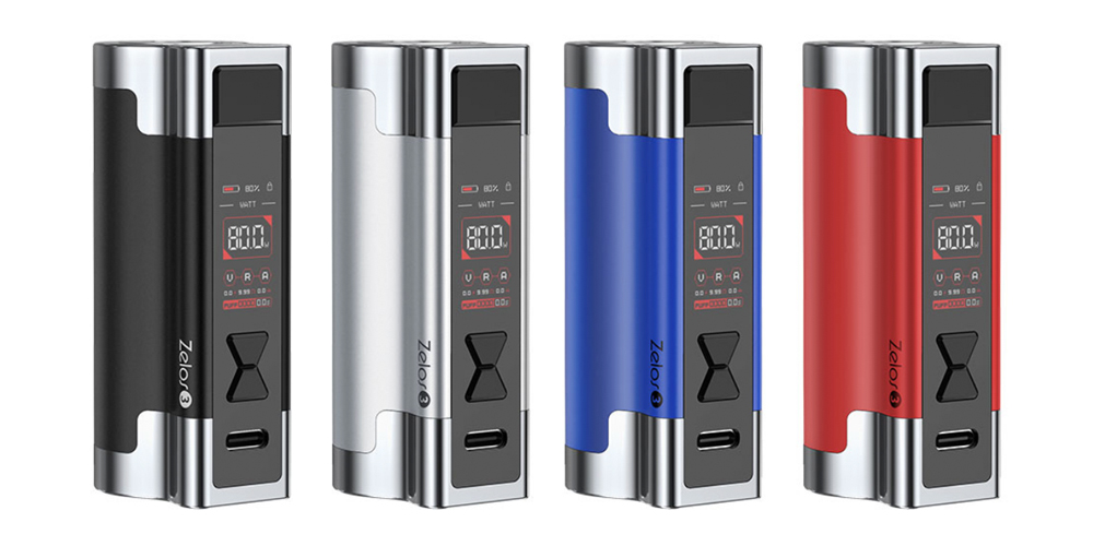 Visuel des coloris du Mod Zelos 3 de chez Aspire