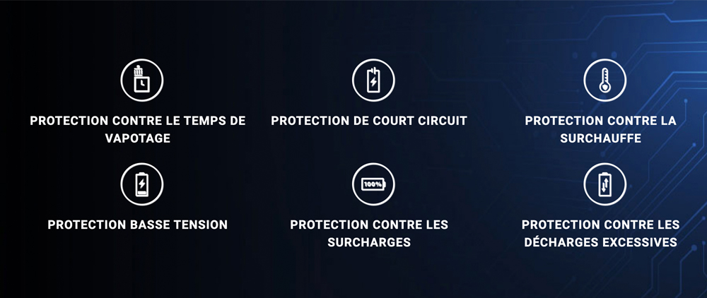 Visuel des normes de sécurité du Mod Zelos 3 de chez Aspire
