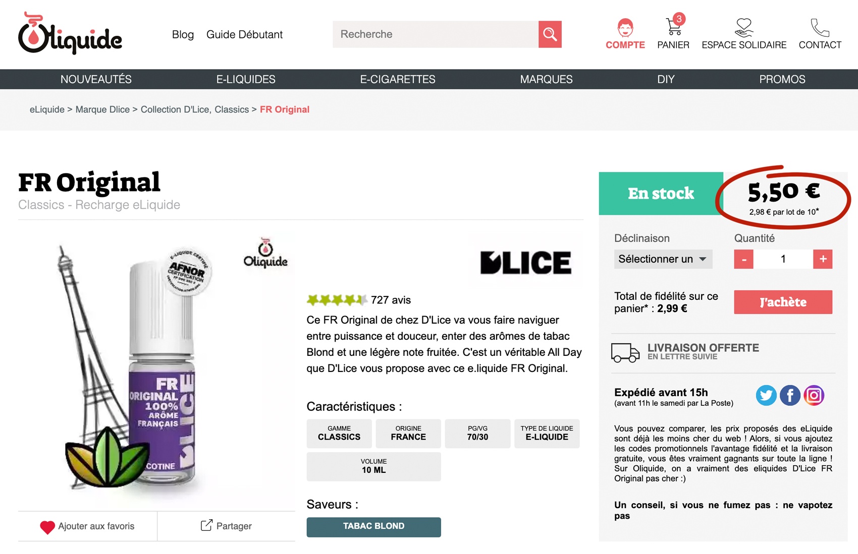 FR Original de chez Dlice