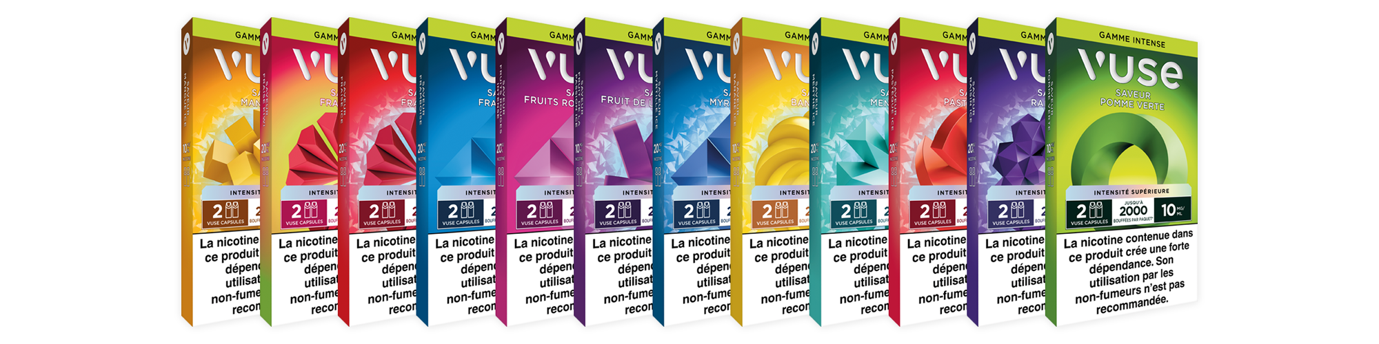 capsules gamme intense vuse