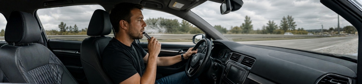 réglementation en france, vape au volant