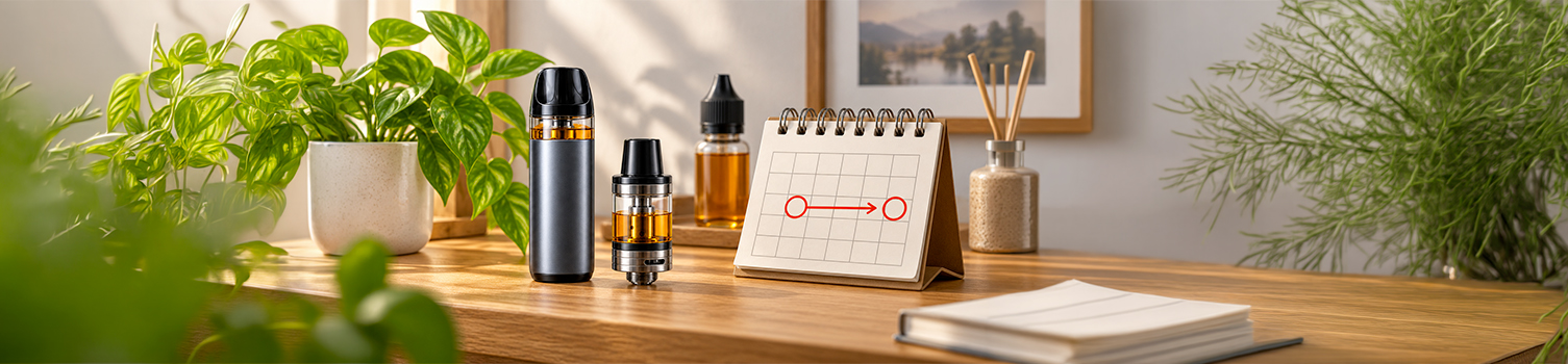 e-liquide stocké plusieurs jours dans un clearomiseur