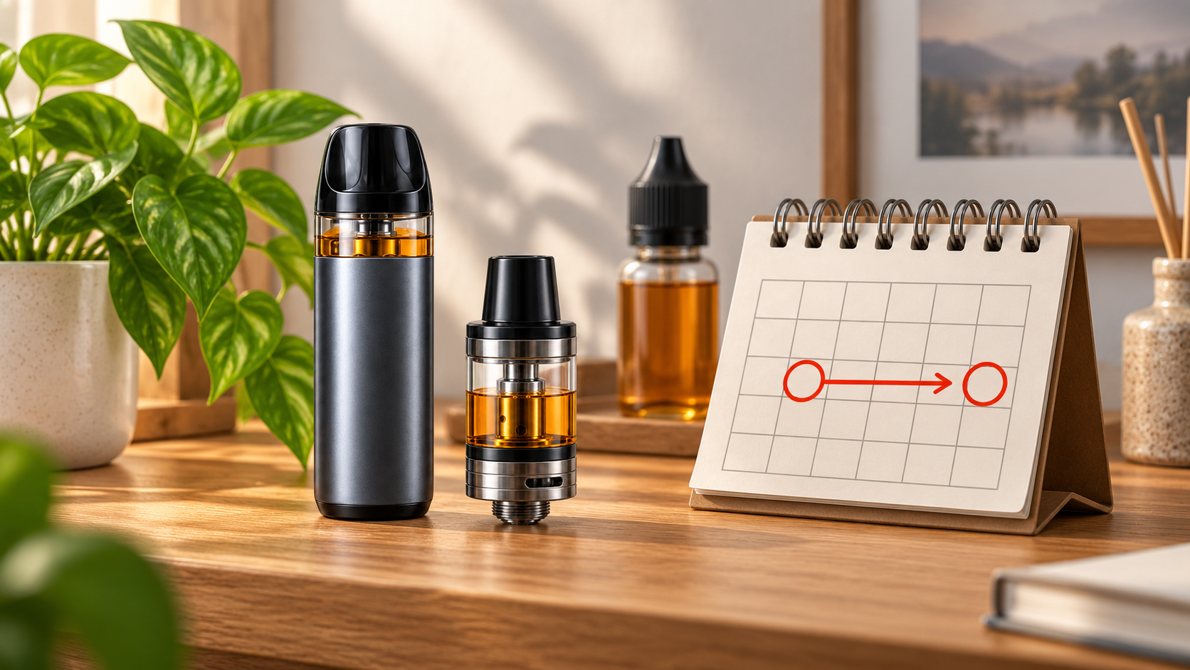 e-liquide stocké plusieurs jours dans un clearomiseur