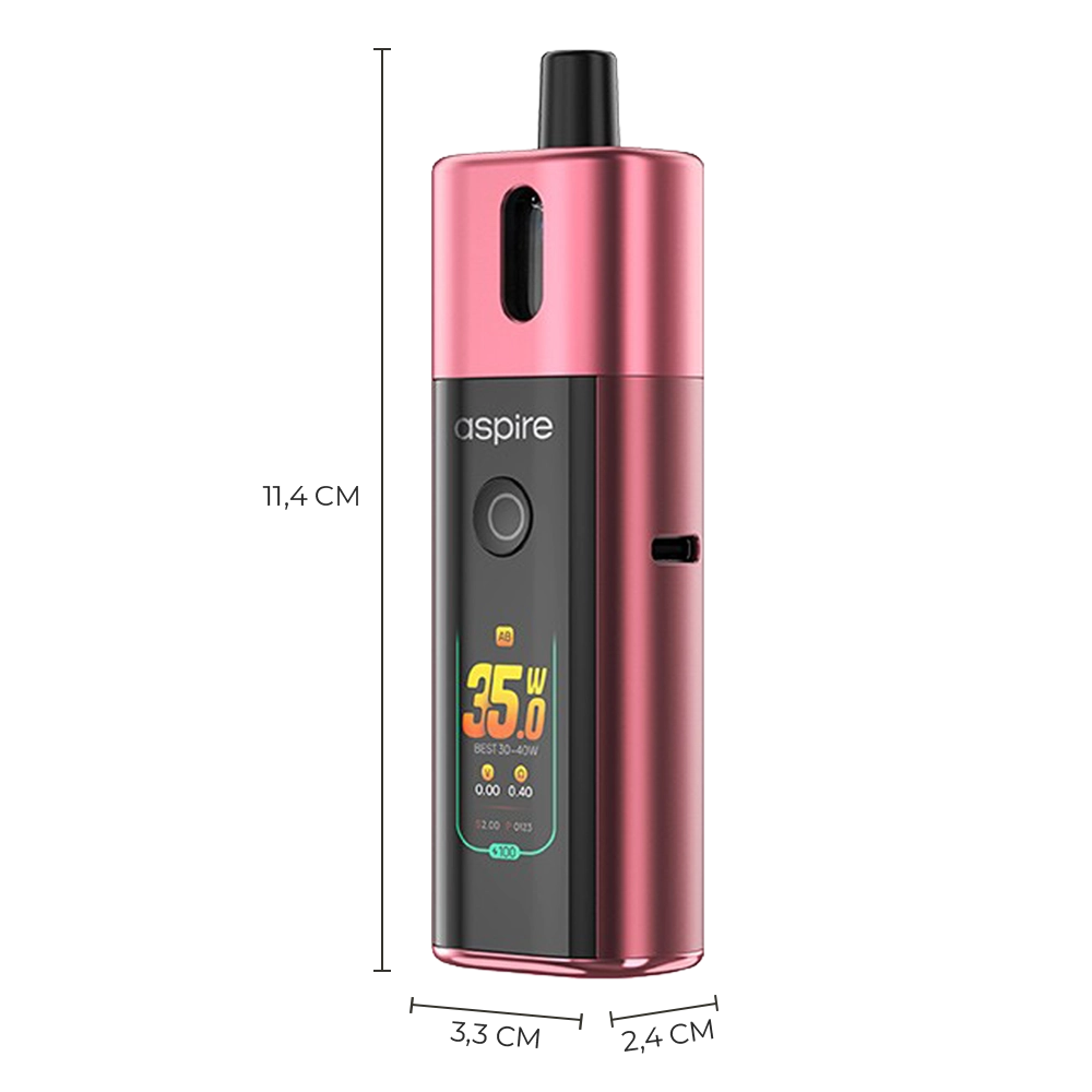 Dimensions du pod Aspire Fluffi Pro 