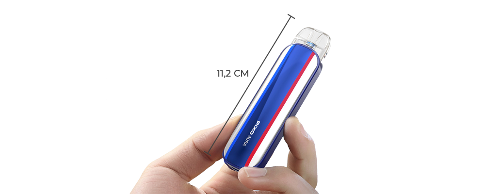 Image sur les dimensions du pod pixo Aura