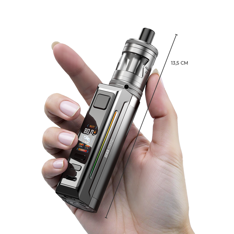 Image sur les dimensions du kit x80 du fabricant Aspire