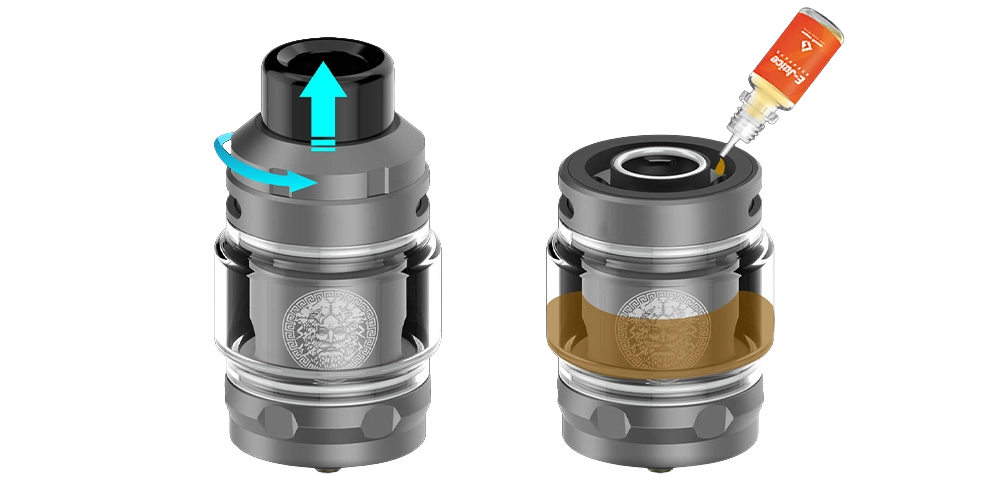 remplissage du clearomiseur Z subohm Geek vape