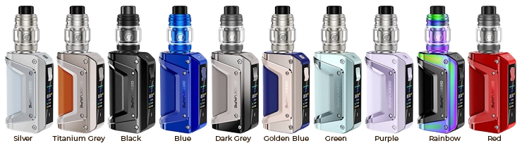 Gamme de Couleurs du Kit Aegis Legend 3 de chez Geek Vape