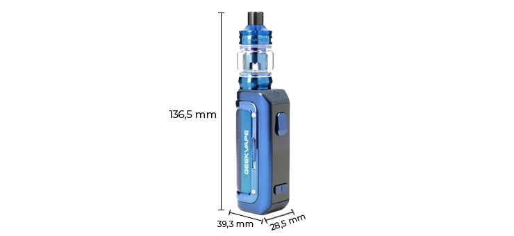 Dimensions du Kit M100 de chez Geek Vape