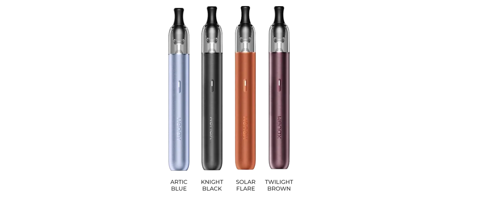 Coloris classiques du pod Wenax M2 de Geekvape