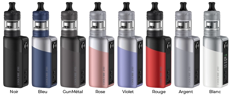 Présentation de la gamme de couleur du Kit Coolfire Z60 de chez Innokin