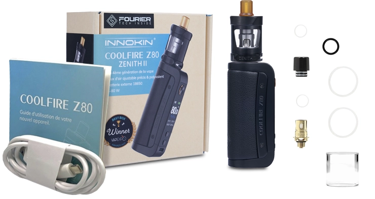 Présentation du packaging du Kit Coolfire Z80 Innokin