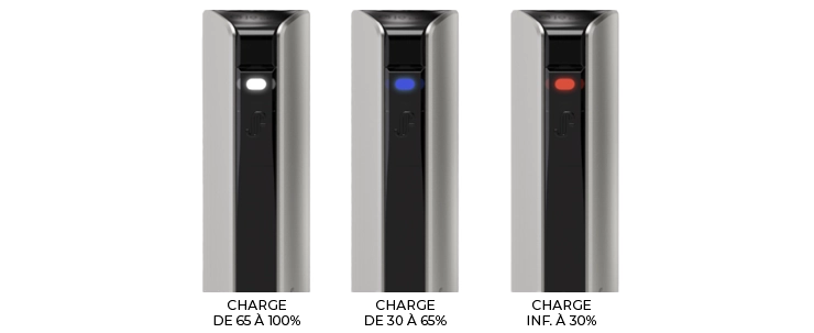 Vue de Led de contrôle de la charge du Kit Q16 PRO de Justfog