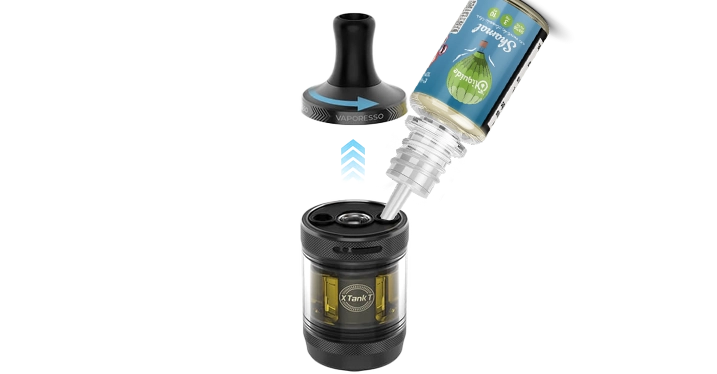 Remplissage XTANKT VAPORESSO CLEAROMISEUR