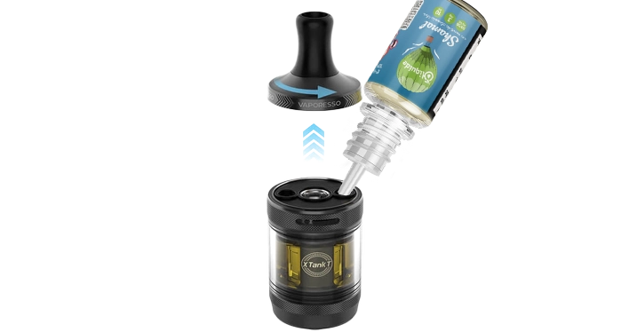 Présentation du mode de remplissage du clearomiseur XTank T Vaporesso