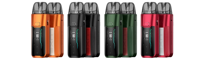 Image présentant la gamme de couleur version cuir du pod Luxe XR Max Vaporesso