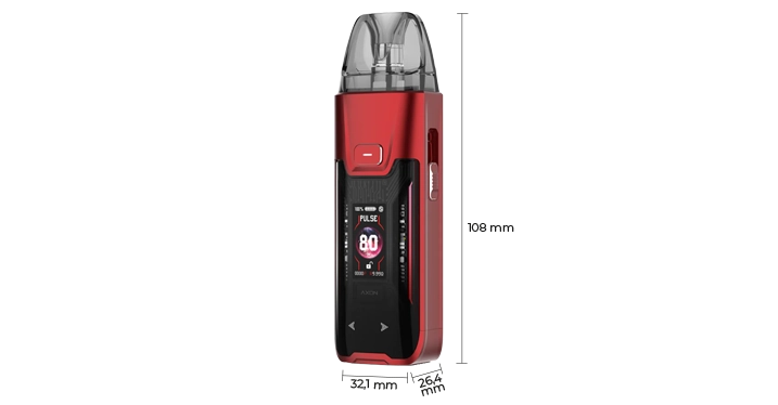 IMage montrant les dimensions du Pod Luxe XR Max 2 Vaporesso