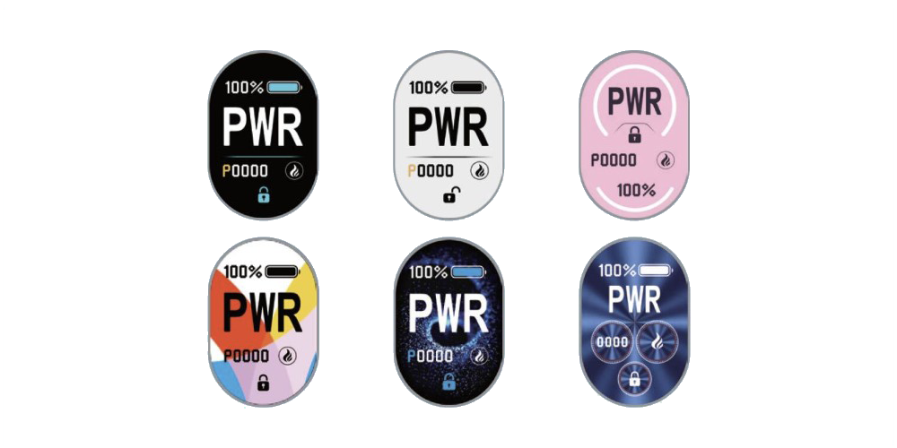 Thèmes disponibles sur l'écran du XRos 5 Vaporesso