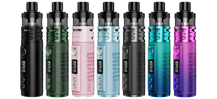 Présentation de la gamme de couleur du pod DRAG H40 Voopoo