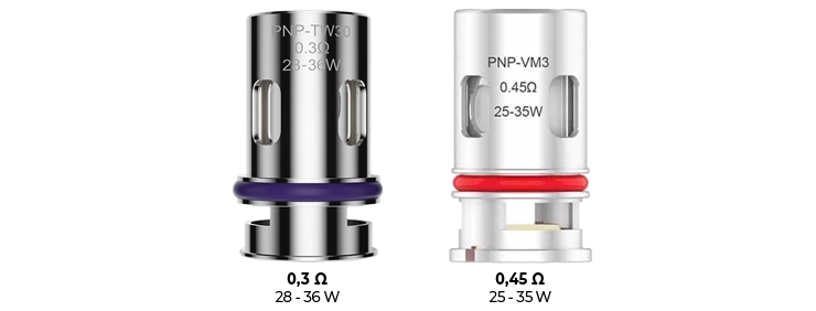 Résistances pour le pod DRAG H40 Voopoo