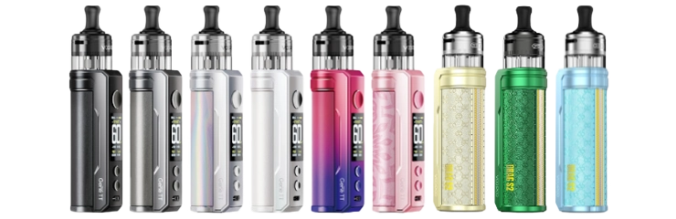 Gamme de couleurs du Pod Voopoo DRAG S2