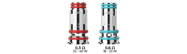 Résistances livrées avec le Pod Voopoo DRAG S2