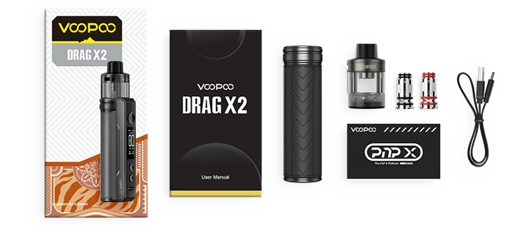 Contenu du pack Drag X2 Voopoo