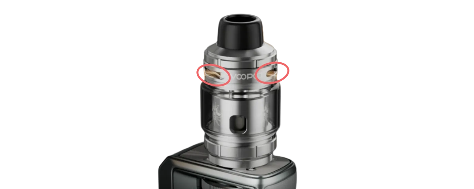 Airflow réglable sur le kit Drag 6 de Voopoo