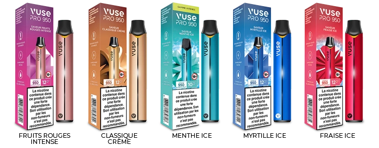 Image de présentation des arômes du Kit ePod 950 Vuse