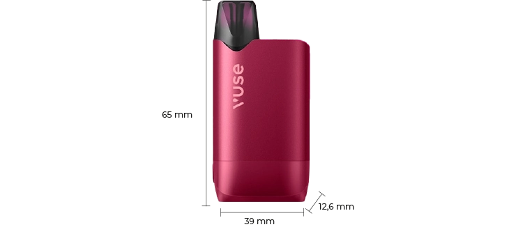 Image présentant les dimensions de la Box Pro One Vuse