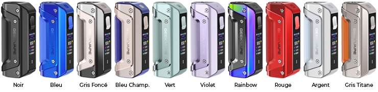 Gamme de couleur du Mod Aegis Solo 3 de chez Geek Vape