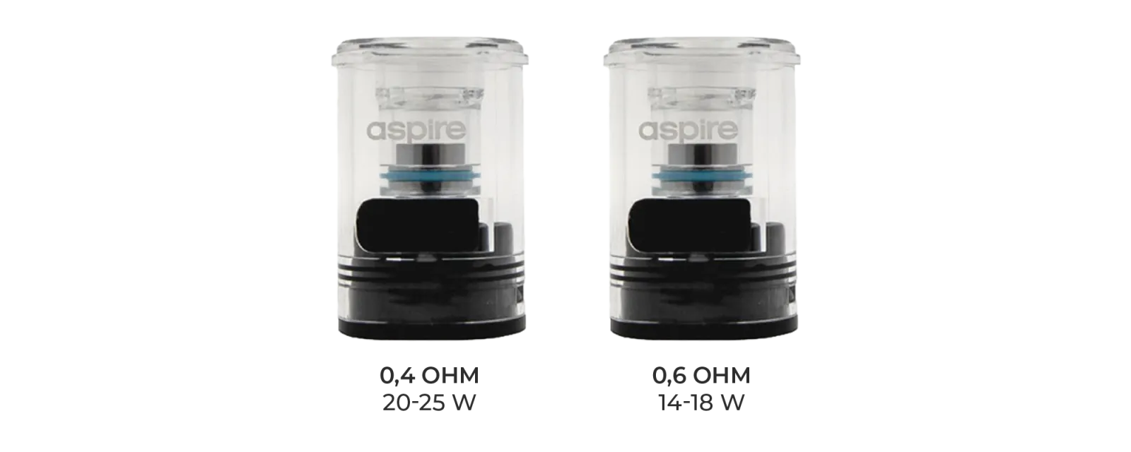 Cartouches Magnum de Aspire en 0,4 ohm et 0,6 ohm
