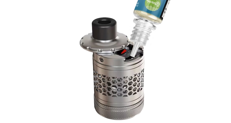 Image montrant le mode de remplissage du clearomiseur Nautilus 3S Aspire