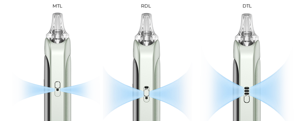 Airflow réglable du pod Pixo Aspire