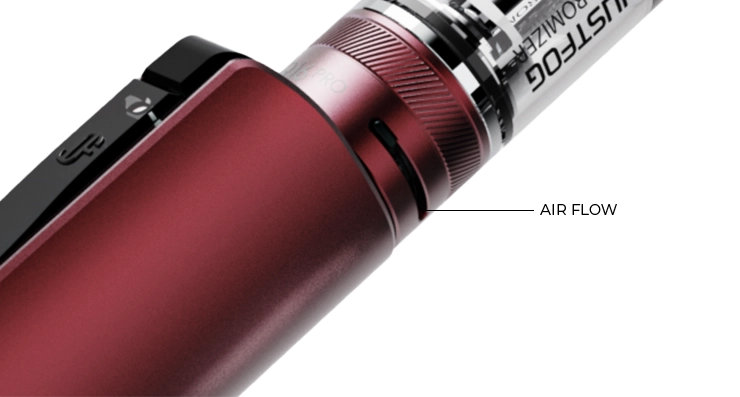 Présentation de l’Air Flow du clearomiseur pour le kit Q16 PRO de chez Justfog