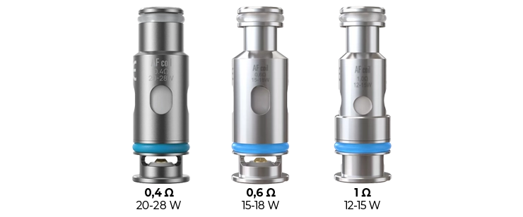 Images des 3 modèles de résistances AF Mesh Aspire