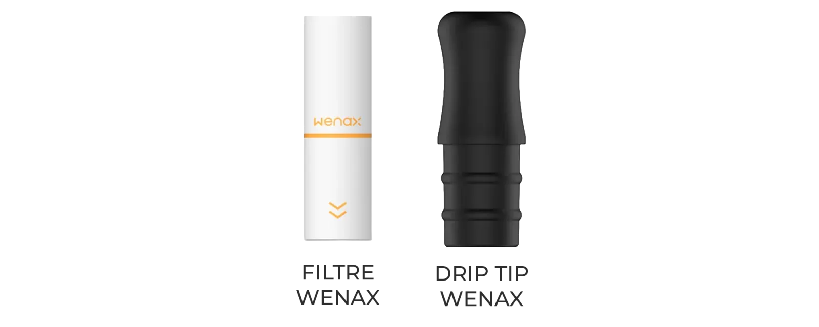 Filtre et drip tip Wenax