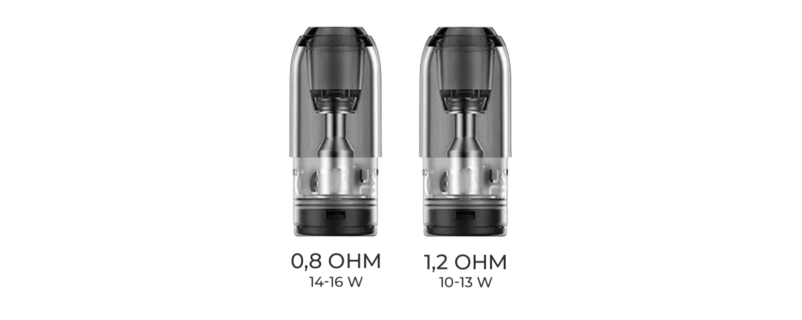 Deux modèles de cartouches Wenax M1 V2