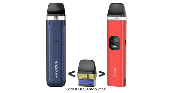 Image de la Capsule Alfapod VCAP compatible avec Endura V et Trine de Innokin
